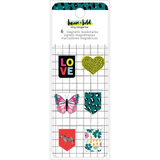 Amy Tangerine / American Crafts - Brave And Bold - Magnetic Bookmarks